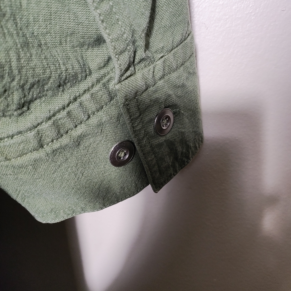 Everlane Unisex The Canvas Organic Cotton Parka Coat Green X-Large Boho - Picture 4 of 13